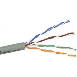 UTP кабель бухта 100м cat.5e Lanmaster TWT-5EUTP/100-GY, серый