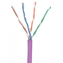 UTP кабель бухта 305м cat.5e Lanmaster TWT-5EUTP-NGLS, фиолетовый