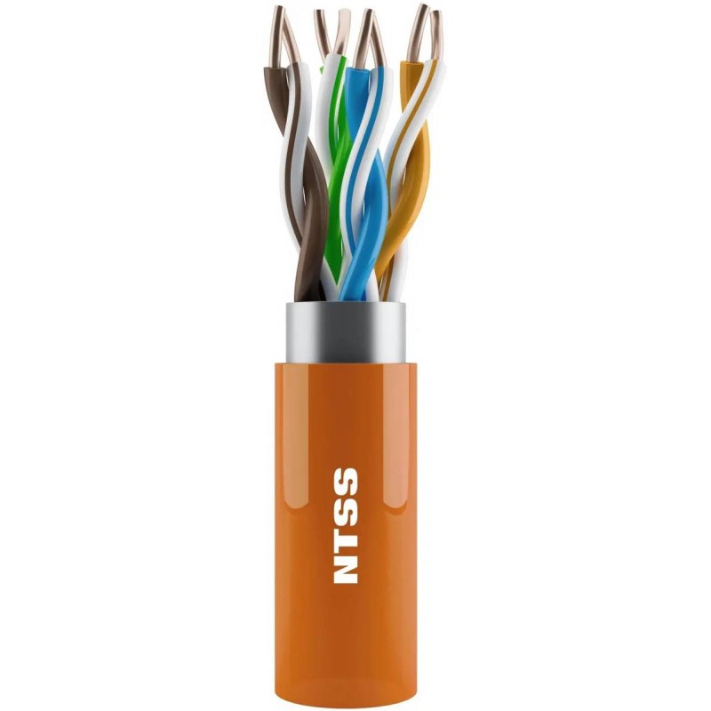 FTP кабель бухта 305м cat.5e NTSS NTSS-IN-FTP4-5E-LSZH-OR, оранжевый