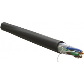 UTP кабель бухта 305м cat.5e WRline WR-UTP-4P-C5E-PE-BK, черный
