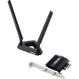 Сетевая карта Wi-Fi, Asus PCE-AX58BT, 2.4/5GHz, 3000MBps, PCI-Ex1