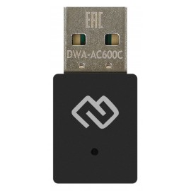 Сетевая карта Wi-Fi, Digma DWA-AC600C, 2.4/5.8GHz, 600Mbps, USB