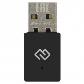 Сетевая карта Wi-Fi, Digma DWA-BT4-N150, 2.4GHz, 150Mbps, USB