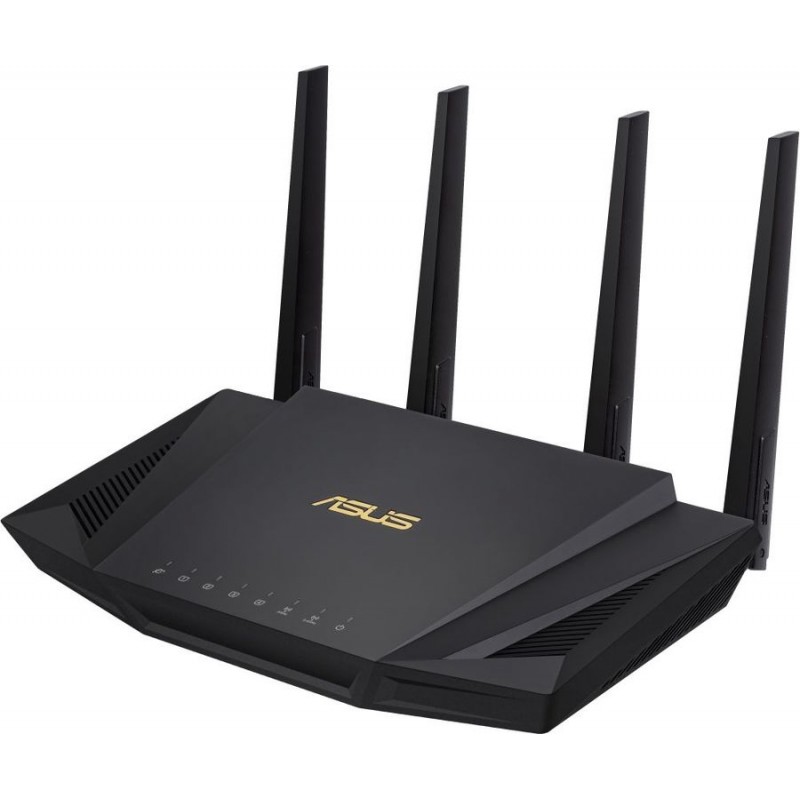 Роутер Wi-Fi Asus RT-AX58U, 2.4/5GHz 2976Mbps, 4xLAN 100Mbps, 1xWAN, 1xUSB