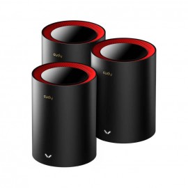 Wi-Fi система Cudy M3000 Black (3-pack), 2.4/5GHz, 2976Mbps, 1xLAN 1Gbps, WAN