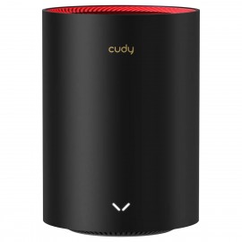 Wi-Fi система Cudy M3000 Black (1-pack), 2.4/5GHz, 2976Mbps, 1xLAN 1Gbps, WAN