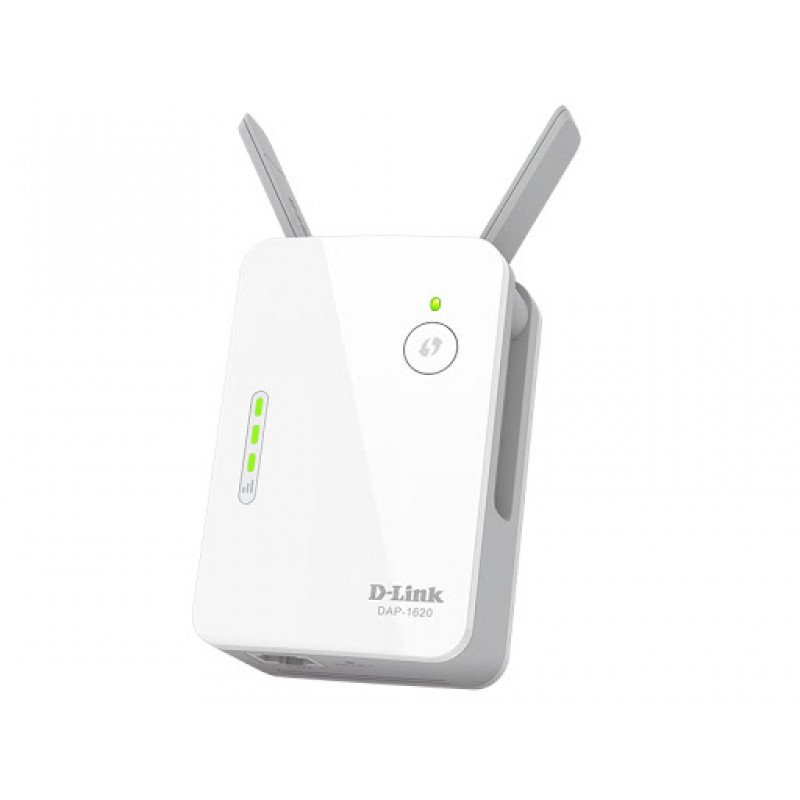 Репитер Wi-Fi D-Link DAP-1620/RU/B1A, 2.4/5GHz, 1200Mbps, 1xLAN 1Gbps