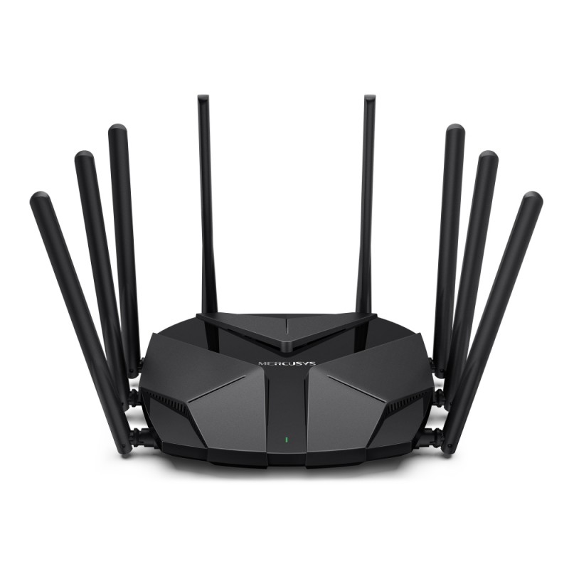 Роутер Wi-Fi Mercusys MR90X, 2.4/5GHz 5952Mbps, 2xLAN 1Gbps, 1xWAN/LAN 1Gbps, 1xWAN/LAN 2.5Gbps