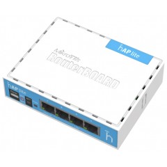 Роутер Wi-Fi MikroTik hAP lite RB941-2nD, 2.4GHz 300Mbps, 4xLAN 100Mbps, 1xWAN