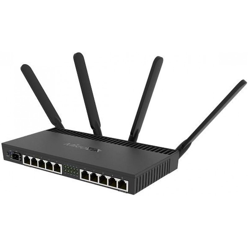 Роутер Wi-Fi MikroTik RB4011iGS+5HacQ2HnD-IN, 2.4/5GHz 2033Mbps, 10xLAN 1Gbps, SFP