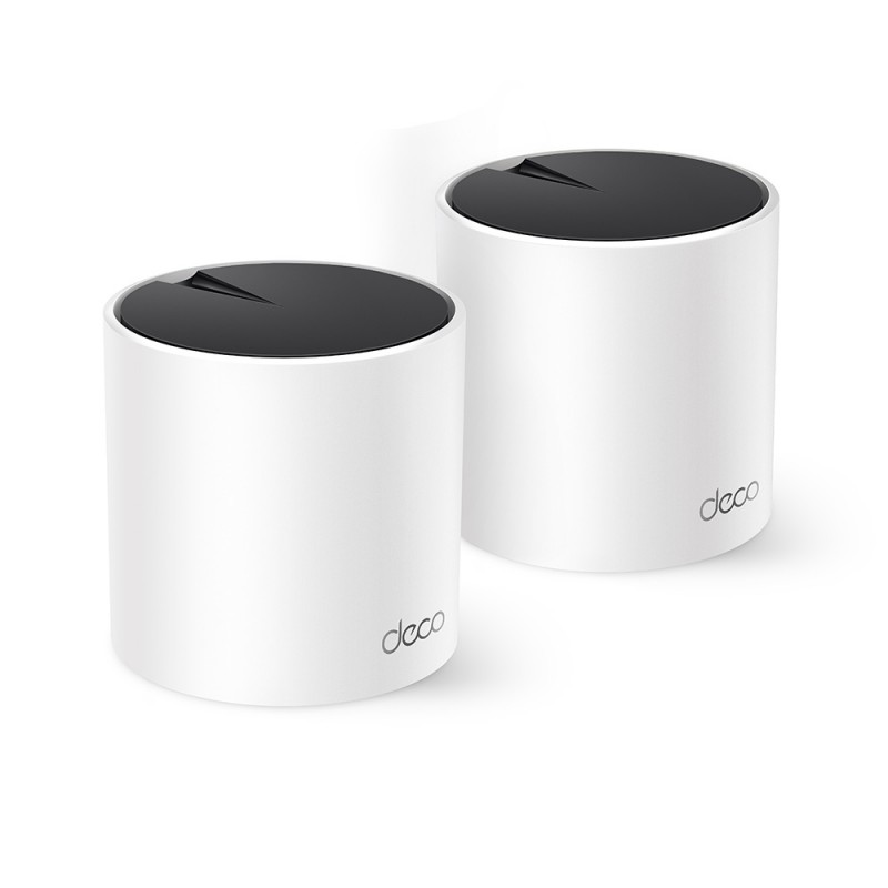 Точка доступа Wi-Fi TP-Link Deco X55 (2-pack), 2.4/5GHz, 2976Mbps, 3xLAN 1Gbps