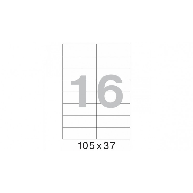 Этикетки самокл. ProMEGA Label BASIC 105х37 мм/16 шт. на лист.А4 (100 л), арт.890729