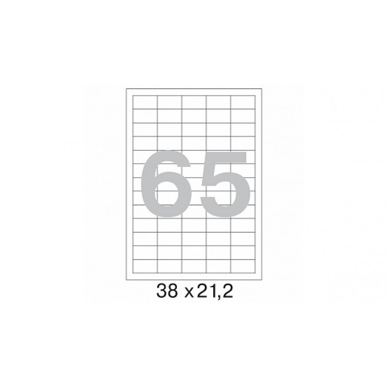 Этикетка самокл. А4/65, 100л., р.38*21,2мм. SMART