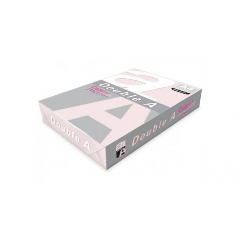 Бумага цветная DOUBLE A, А4, 80 г/м, розовый (Pink), 500 листов