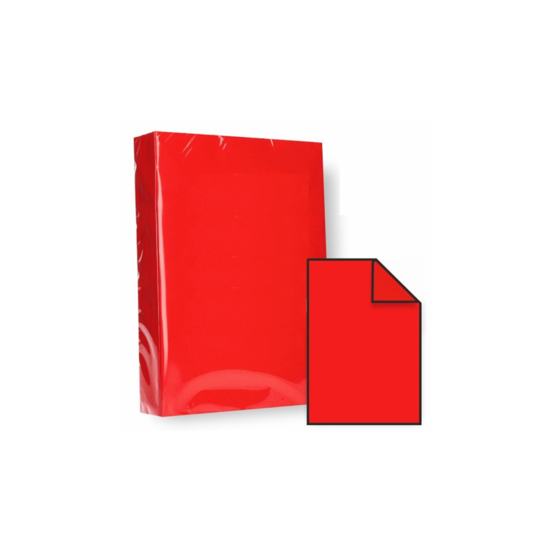 Бумага цветная, А4, 80 г/м, темно-красный (Red), 500 листов