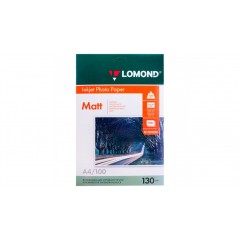 Бумага А4 для стр. принтеров Lomond, 130г/м2 (100л) мат.дв. 0102004