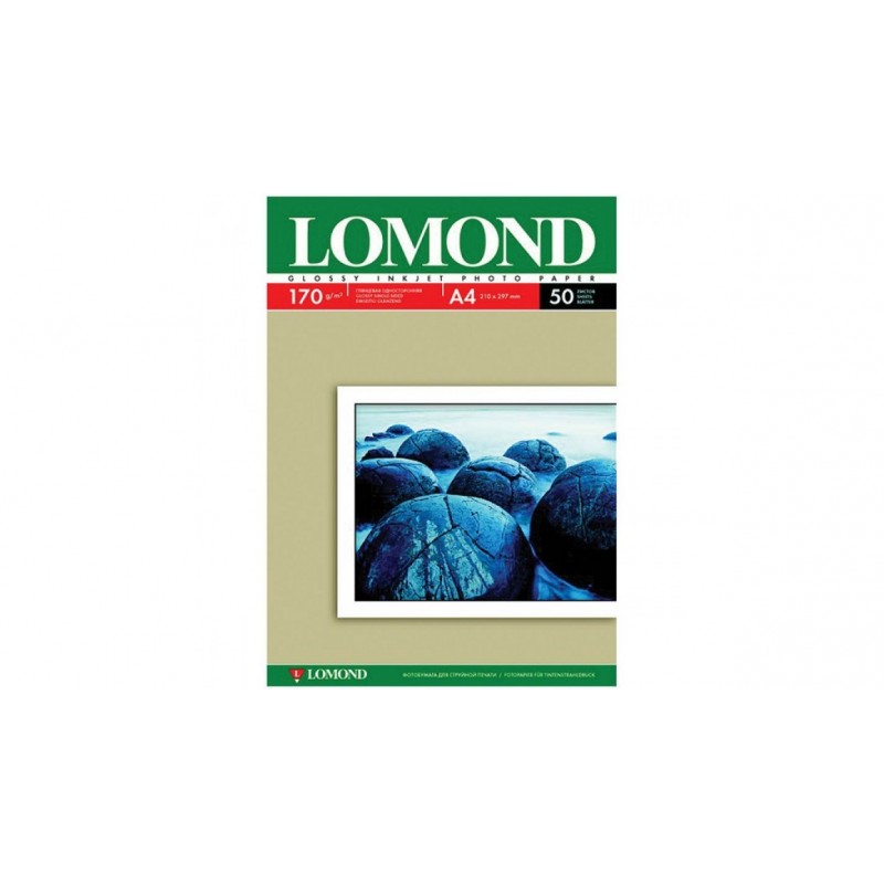 Бумага А4 для стр. принтеров Lomond, 170г/м2 (50л) гл.одн., арт. 0102142