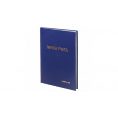 Книга учета 96л, клетка, твердая, бумвинил, типограф. блок, А4 (200х290мм), STAFF, 130214