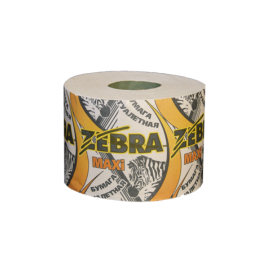 Бумага туалетная "Zebra Макси" со втулкой, 200гр.