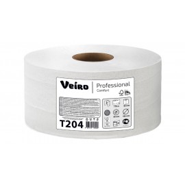 Бумага туалетная Veiro Professional Comfort в средних рулонах 170 м, 2 слоя, T204