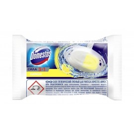 Блок гигиенический сменный для унитаза DOMESTOS Лимон, 40гр.
