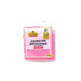 Салфетки вискозные, 30*30 см, "ОПТИМА" Горница, 3 шт./уп., арт. 406-141