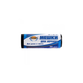 Мешки для мусора 30л AVIORA ПВД, р-р 50 х 60 см., 25шт. в рулоне, арт.106-017