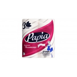 Полотенца бумажные PAPIA 2рул/уп. цв.белый, трехслойные