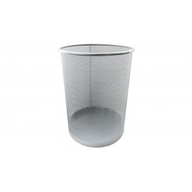 Корзина для бумаг металлическая, HORER, серебро, арт. L5001