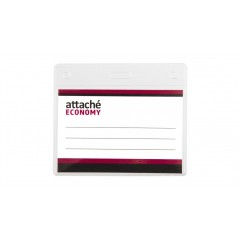 Бейдж Attache Economy 78x96 150 мкм без шнурка, вкладыш 60x90, 5шт/уп, арт. 1658128