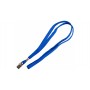 Держатель для бейджа Silwerhof 1534101, 45см клип текстиль синий (упак.:10шт)
