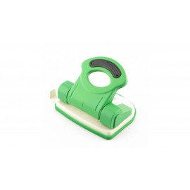 Дырокол KANEX MOD-20PP на 20л., металлический, с линейкой, зеленый