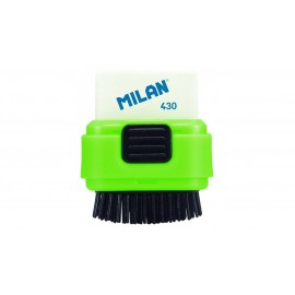 Ластик со щеточкой Milan "Compact", прямоугольный, синтетический каучук, 49*37*22мм, арт. 4901116