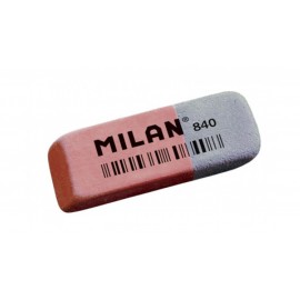 Ластик Milan "840", скошенный, комбинированный, натуральный каучук, 52*19*8мм, арт. CCM840RA