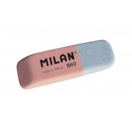 Ластик Milan "860", скошенный, комбинированный, натуральный каучук, 47*14*7мм, арт. CCM860RA