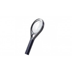 Лупа офисная Deli E9090 d=75мм x2.5(х5) черный, упак. блистер, арт. 1605478