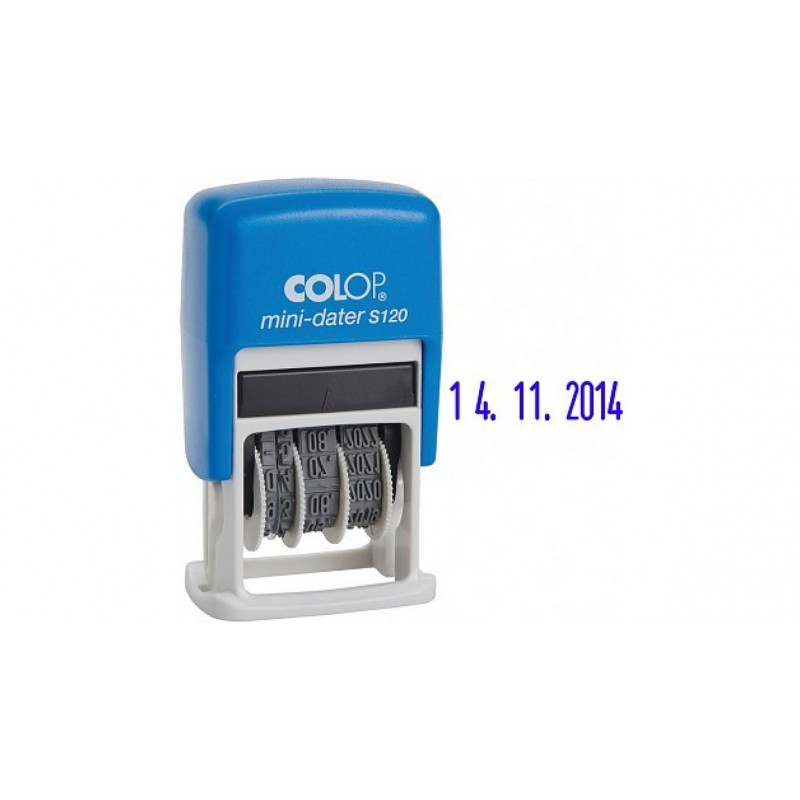 Датер ленточный Colop, пластик, 1стр., 3,8мм S 120/BL Bank
