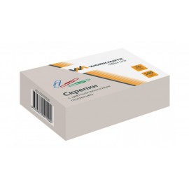 Скрепки, 25 мм, 100 шт, овальный профиль, цветные, арт. 067000100