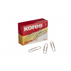Скрепки 25 мм. "Kores" метал., овал., 100шт., серебристый. арт.43010.02