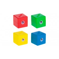 Точилка пластиковая Milan "Cubic", 1 отверстие, контейнер, арт. 20154216