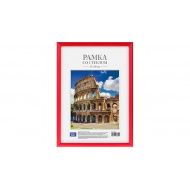 Рамка пластиковая 21*30см, OfficeSpace, №1, красная 225449