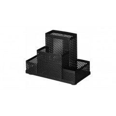 Подставка Attache 4х секц. для канц.прин. башня ,мет.сет,160х110х80мм чёрная, арт.688771