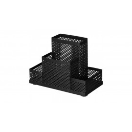 Подставка Attache 4х секц. для канц.прин. башня ,мет.сет,160х110х80мм чёрная, арт.688771