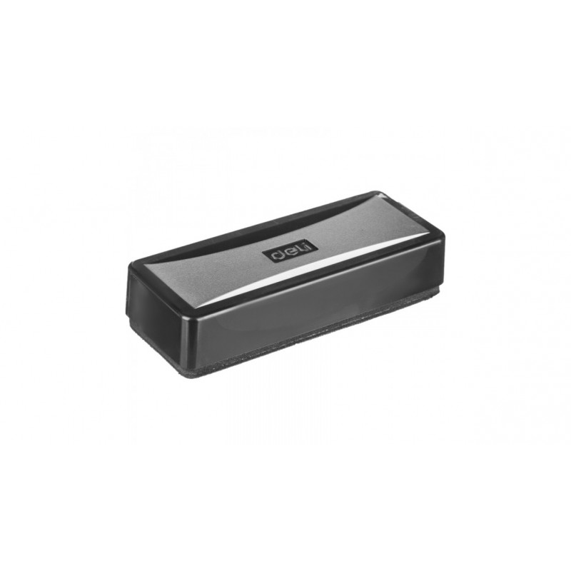 Губка-стиратель для досок Deli Universal E7834 12х4.5х2.5см черный, арт.1791562