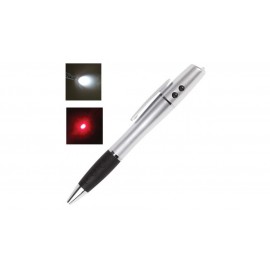 Указка лазерная, радиус 200 м, LED фонарь, шариковая ручка, линия 0,5 мм, LH612