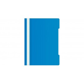Папка-скоросшиватель Бюрократ -PS20BLUE A4 прозрач.верх.лист пластик синий 0.12/0.16