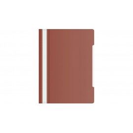 Папка-скоросшиватель Бюрократ -PS20BROWN A4 прозрач.верх.лист пластик коричневый 0.12/0.16