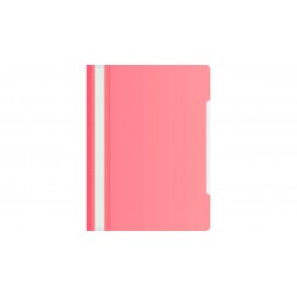 Папка-скоросшиватель Бюрократ -PS20PINK A4 прозрач.верх.лист пластик розовый 0.12/0.16
