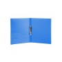 Папка на 2 кольцах А4, 25мм, 950мкм, пластик, синяя, арт. US-1012/2R blue