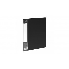 Папка с 30 вкладышами СТАММ "Стандарт" А4, 17мм, 600мкм, пластик, черная ММ-30619